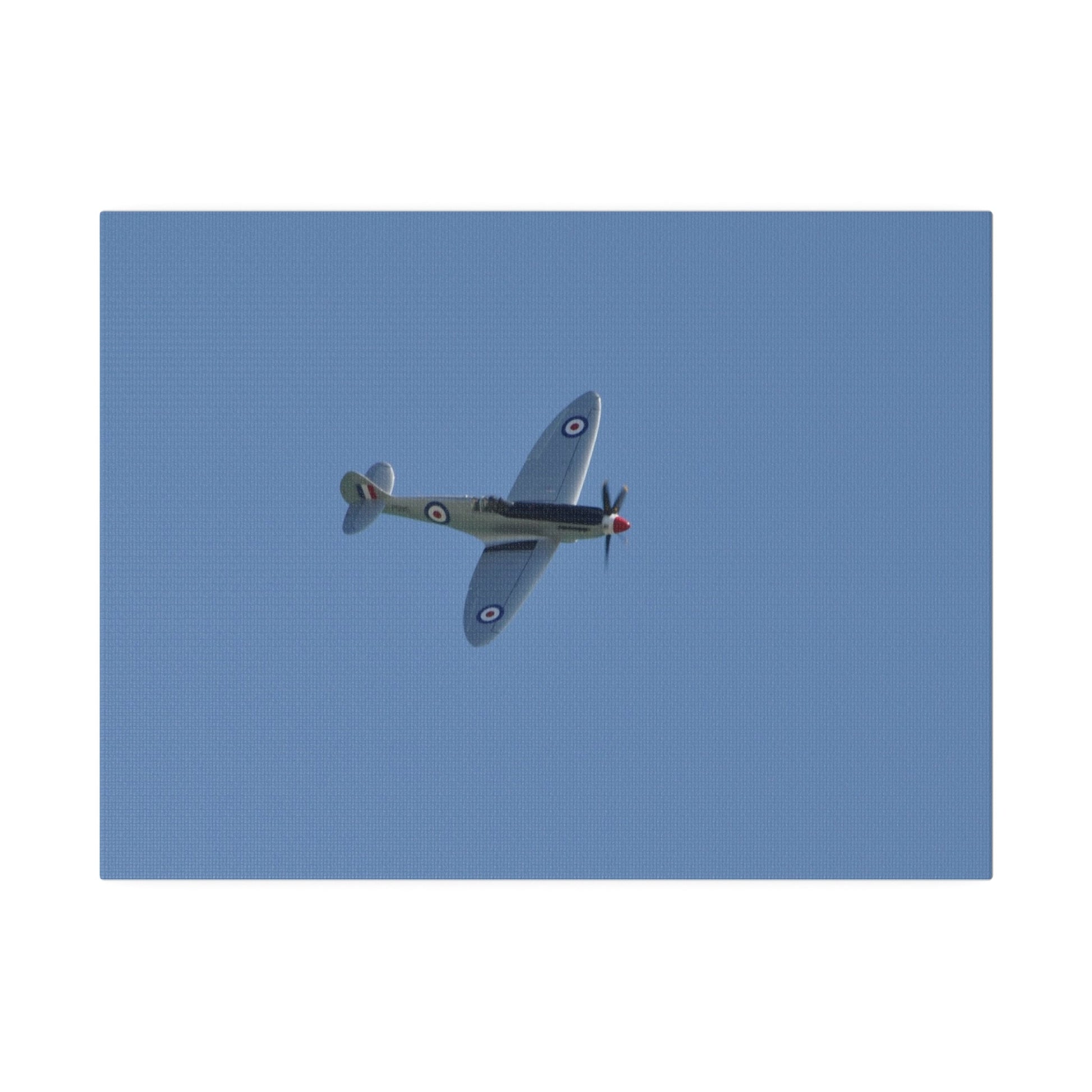 Spitfire Mk.22 Flying From The Left With A slight Angle, Matte Canvas, Stretched, 0.75" - The Trio Synergize Group
