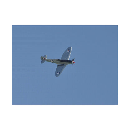 Spitfire Mk.22 Flying From The Left With A slight Angle, Matte Canvas, Stretched, 0.75" - The Trio Synergize Group