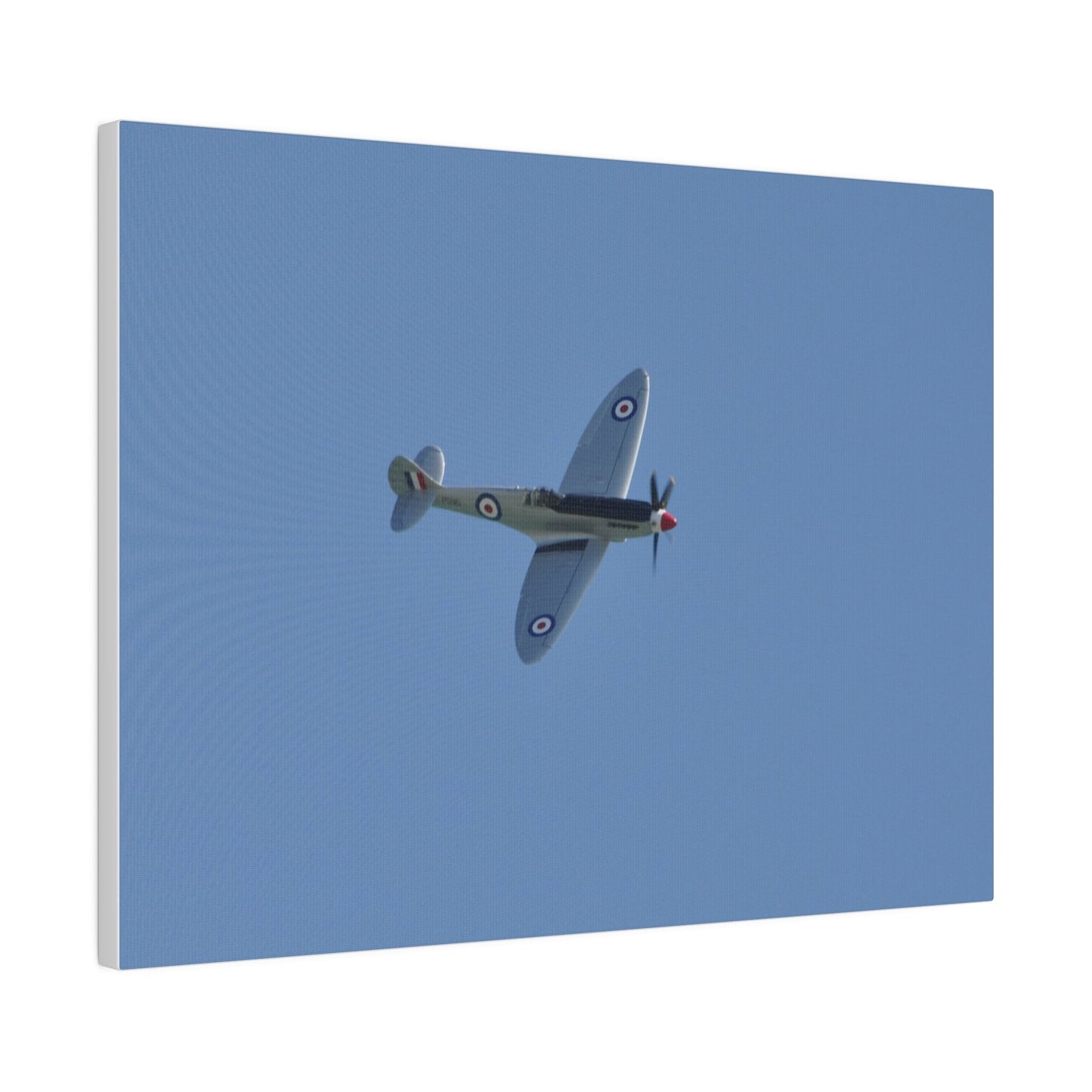 Spitfire Mk.22 Flying From The Left With A slight Angle, Matte Canvas, Stretched, 0.75" - The Trio Synergize Group