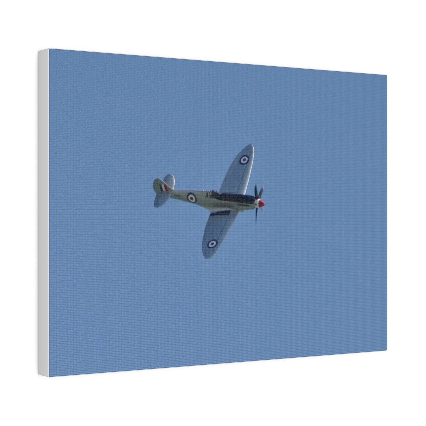 Spitfire Mk.22 Flying From The Left With A slight Angle, Matte Canvas, Stretched, 0.75" - The Trio Synergize Group
