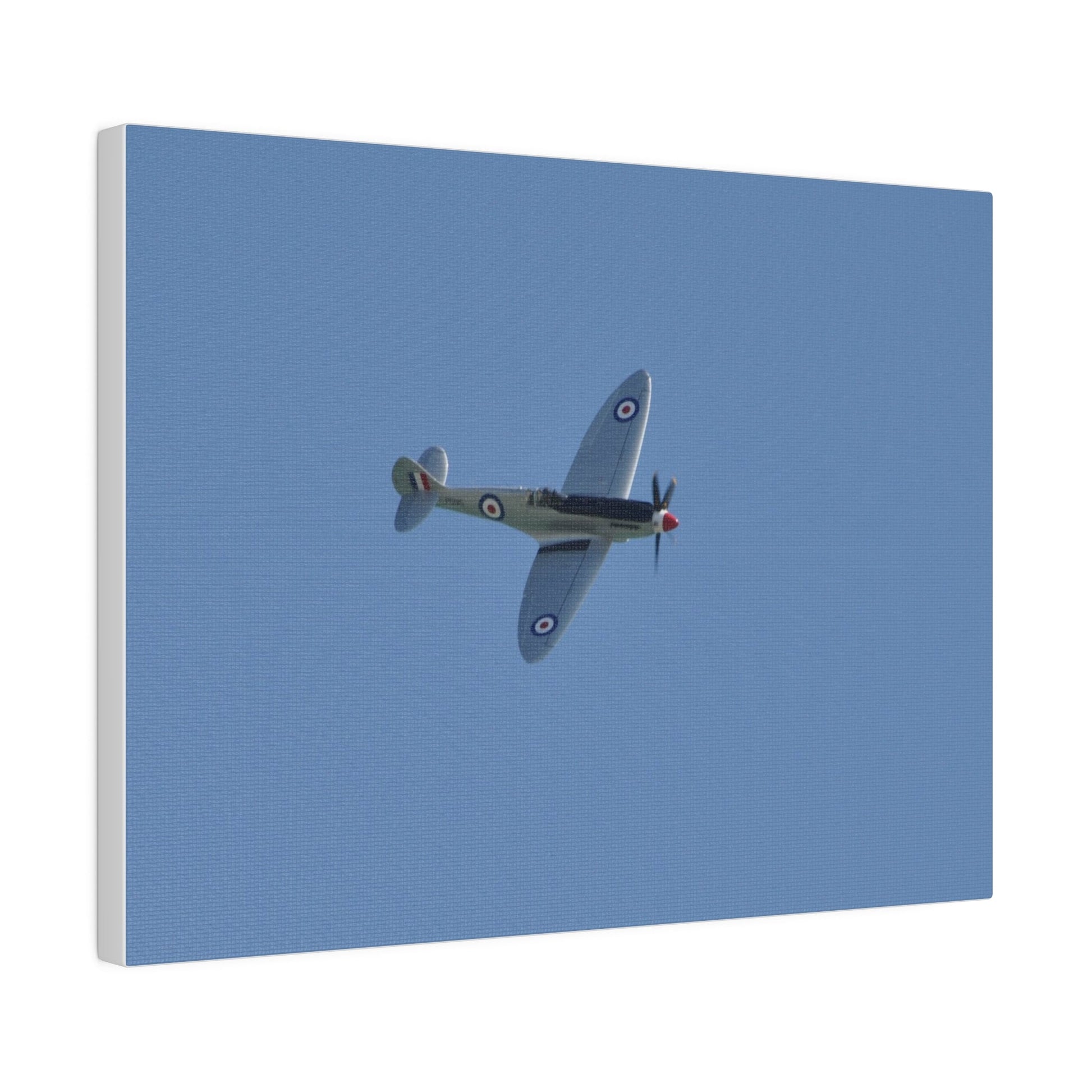 Spitfire Mk.22 Flying From The Left With A slight Angle, Matte Canvas, Stretched, 0.75" - The Trio Synergize Group