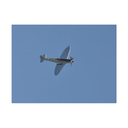 Spitfire Mk.22 Flying From The Left With A slight Angle, Matte Canvas, Stretched, 0.75" - The Trio Synergize Group