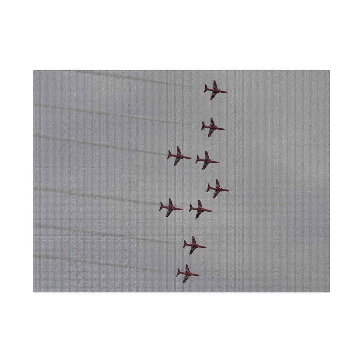 The Red Arrows In Formation Canvas - The Trio Synergize Group