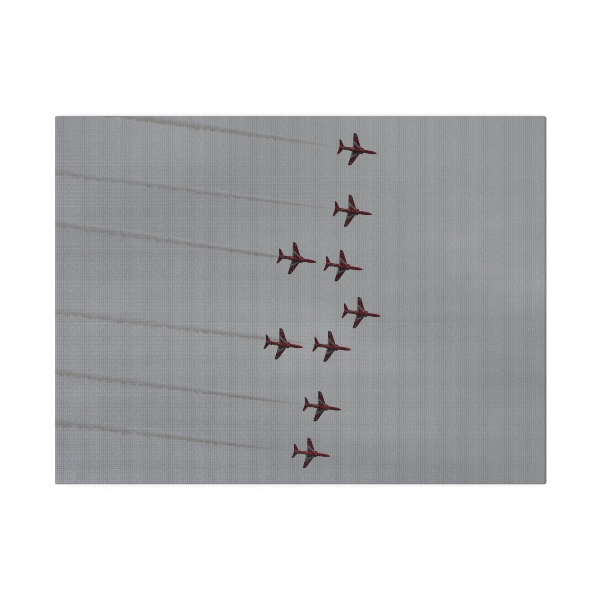 The Red Arrows In Formation Canvas - The Trio Synergize Group