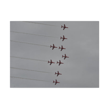 The Red Arrows In Formation Canvas - The Trio Synergize Group