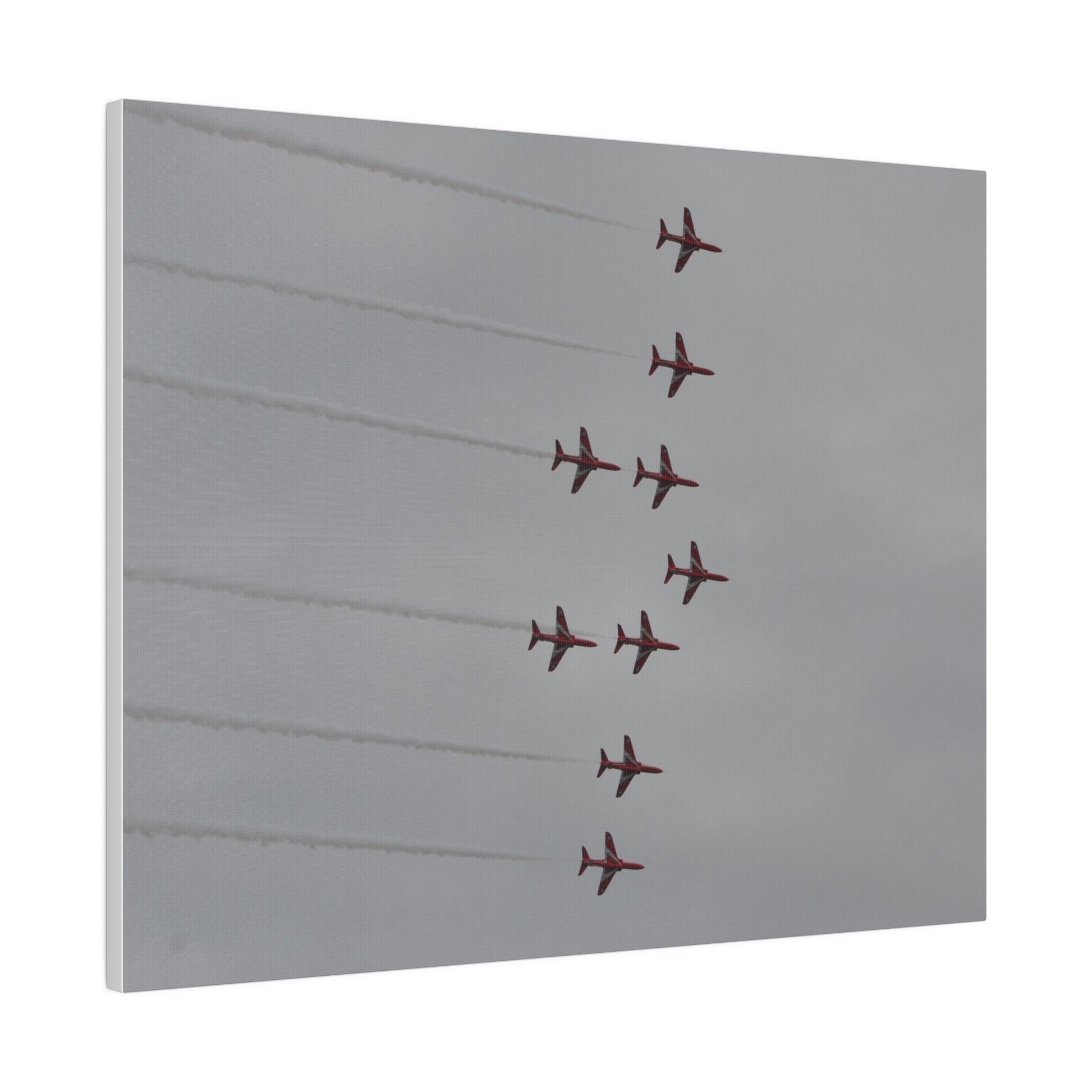 The Red Arrows In Formation Canvas - The Trio Synergize Group