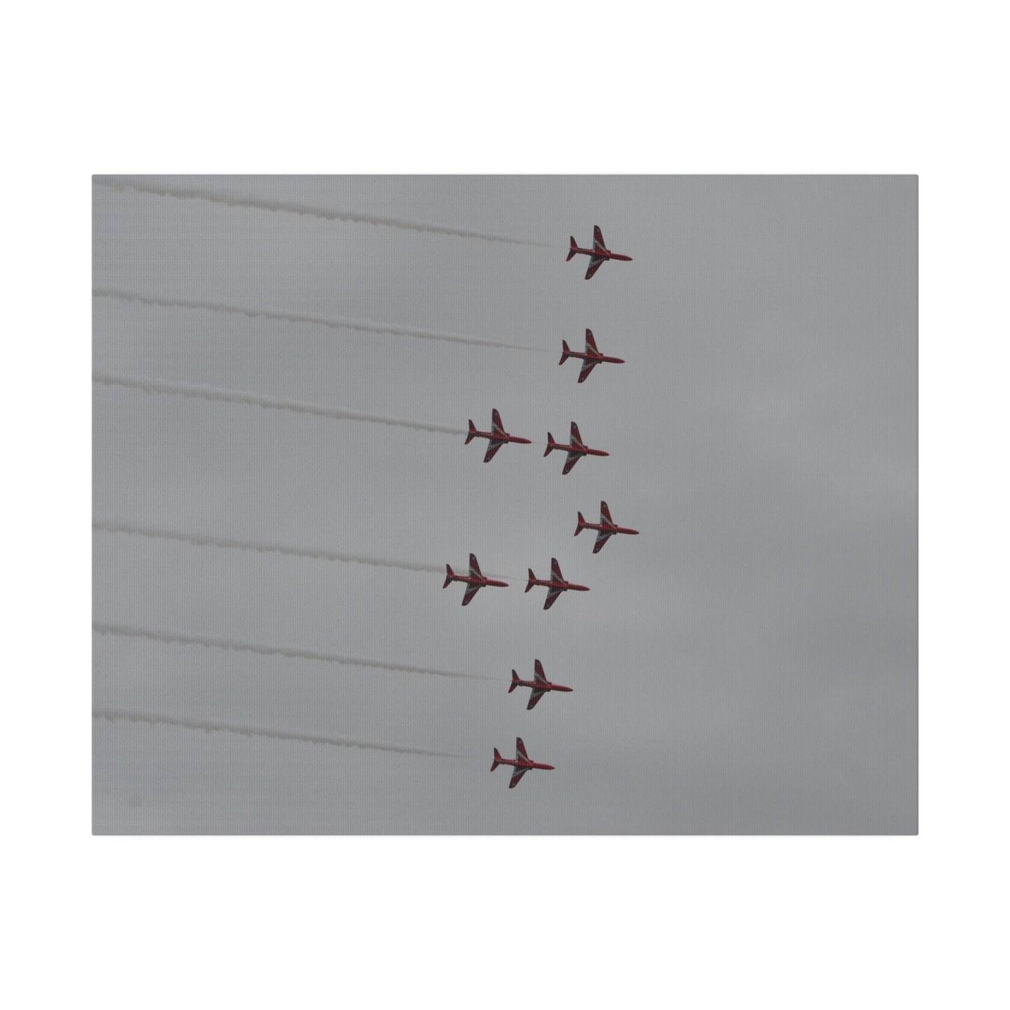 The Red Arrows In Formation Canvas - The Trio Synergize Group