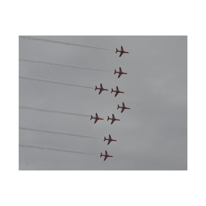 The Red Arrows In Formation Canvas - The Trio Synergize Group