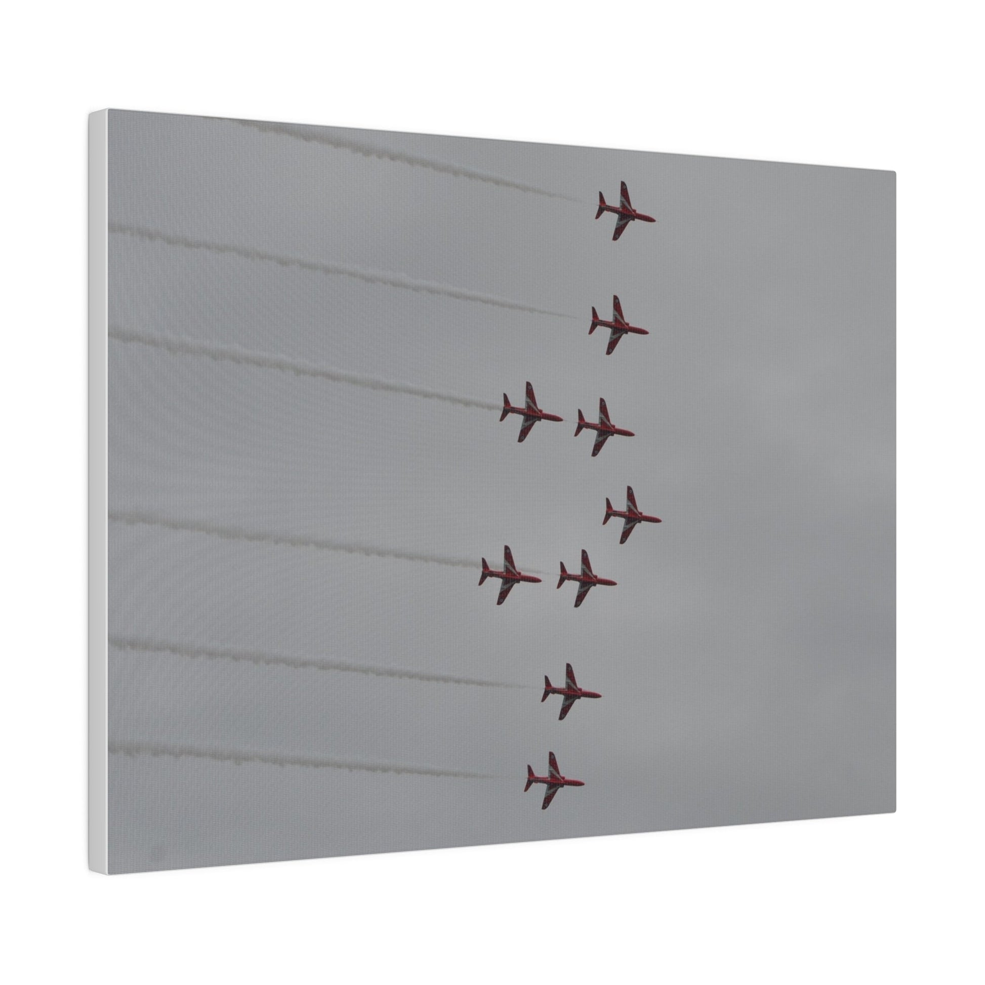 The Red Arrows In Formation Canvas - The Trio Synergize Group