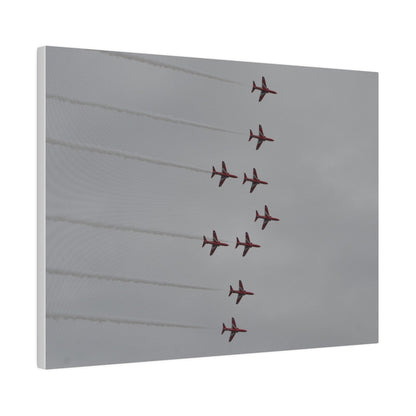 The Red Arrows In Formation Canvas - The Trio Synergize Group