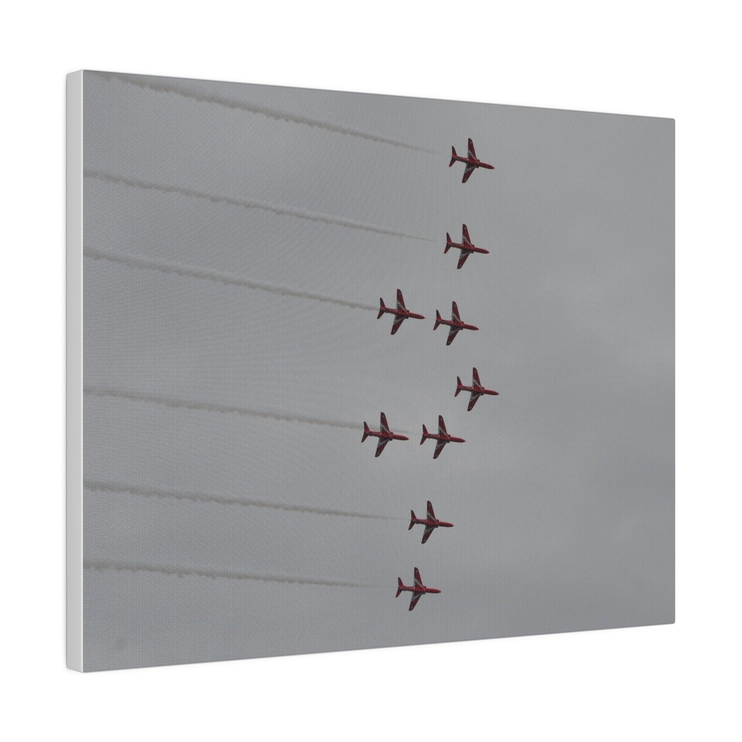 The Red Arrows In Formation Canvas - The Trio Synergize Group