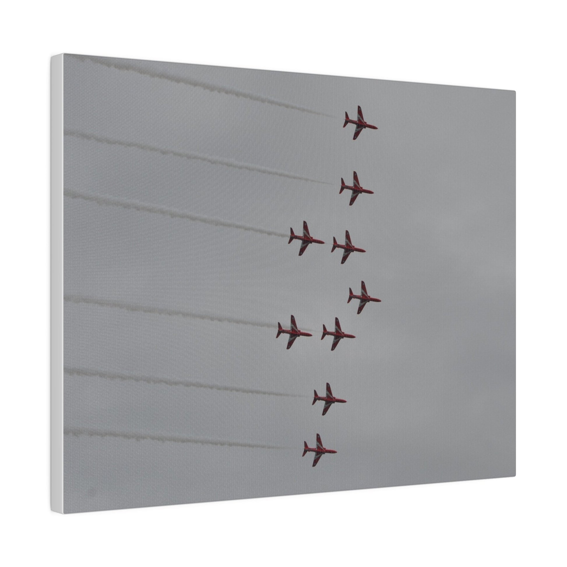 The Red Arrows In Formation Canvas - The Trio Synergize Group