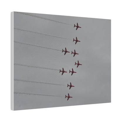 The Red Arrows In Formation Canvas - The Trio Synergize Group