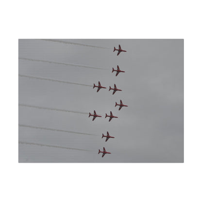 The Red Arrows In Formation Canvas - The Trio Synergize Group