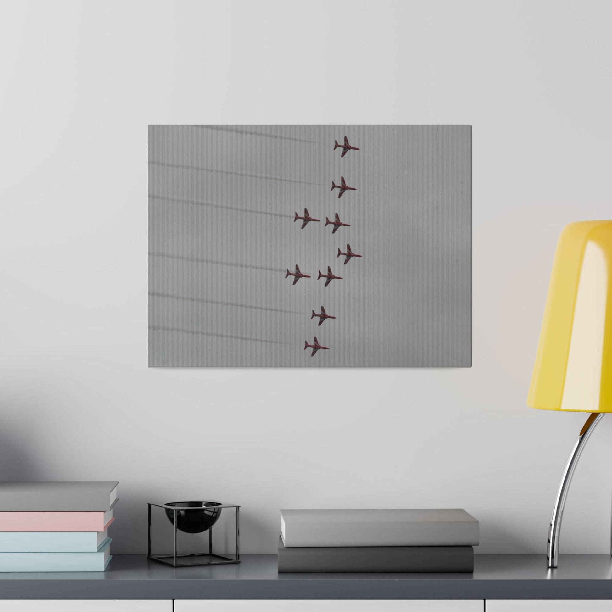 The Red Arrows In Formation Canvas - The Trio Synergize Group