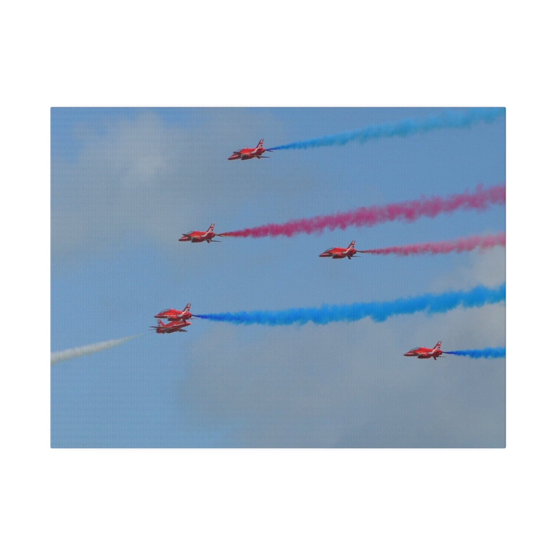 The Red Arrows Meet Single Form The Left Canvas! - The Trio Synergize Group