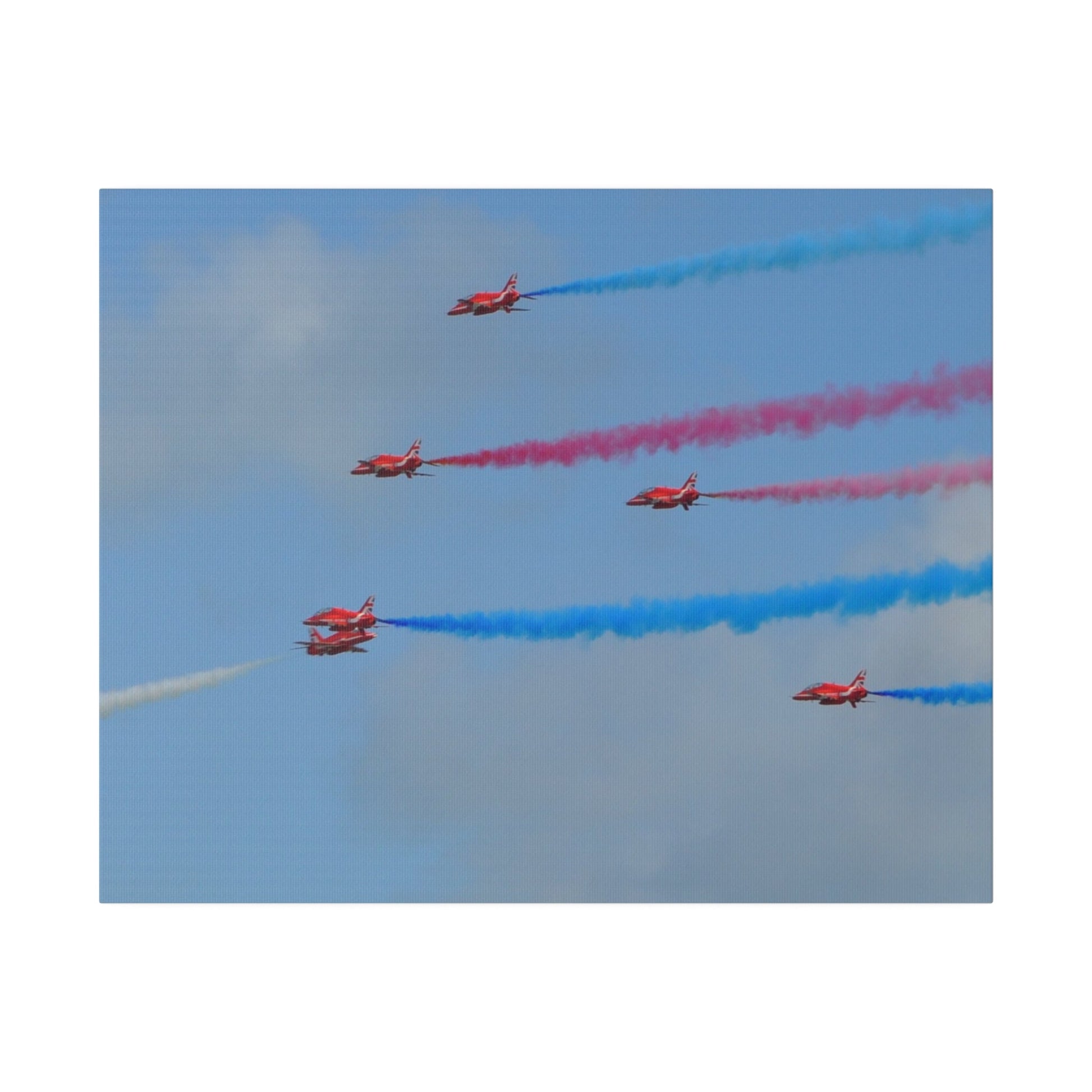 The Red Arrows Meet Single Form The Left Canvas! - The Trio Synergize Group