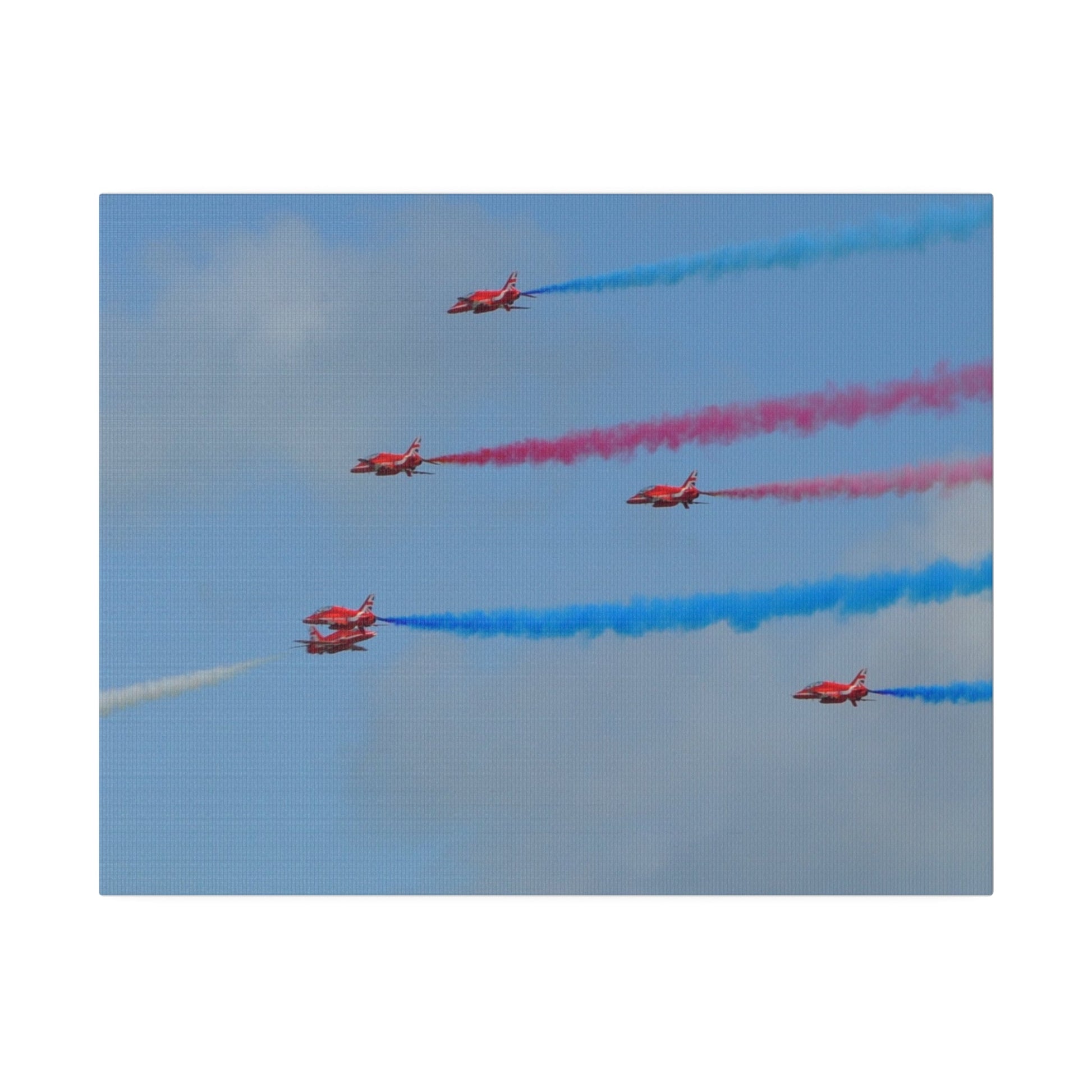 The Red Arrows Meet Single Form The Left Canvas! - The Trio Synergize Group