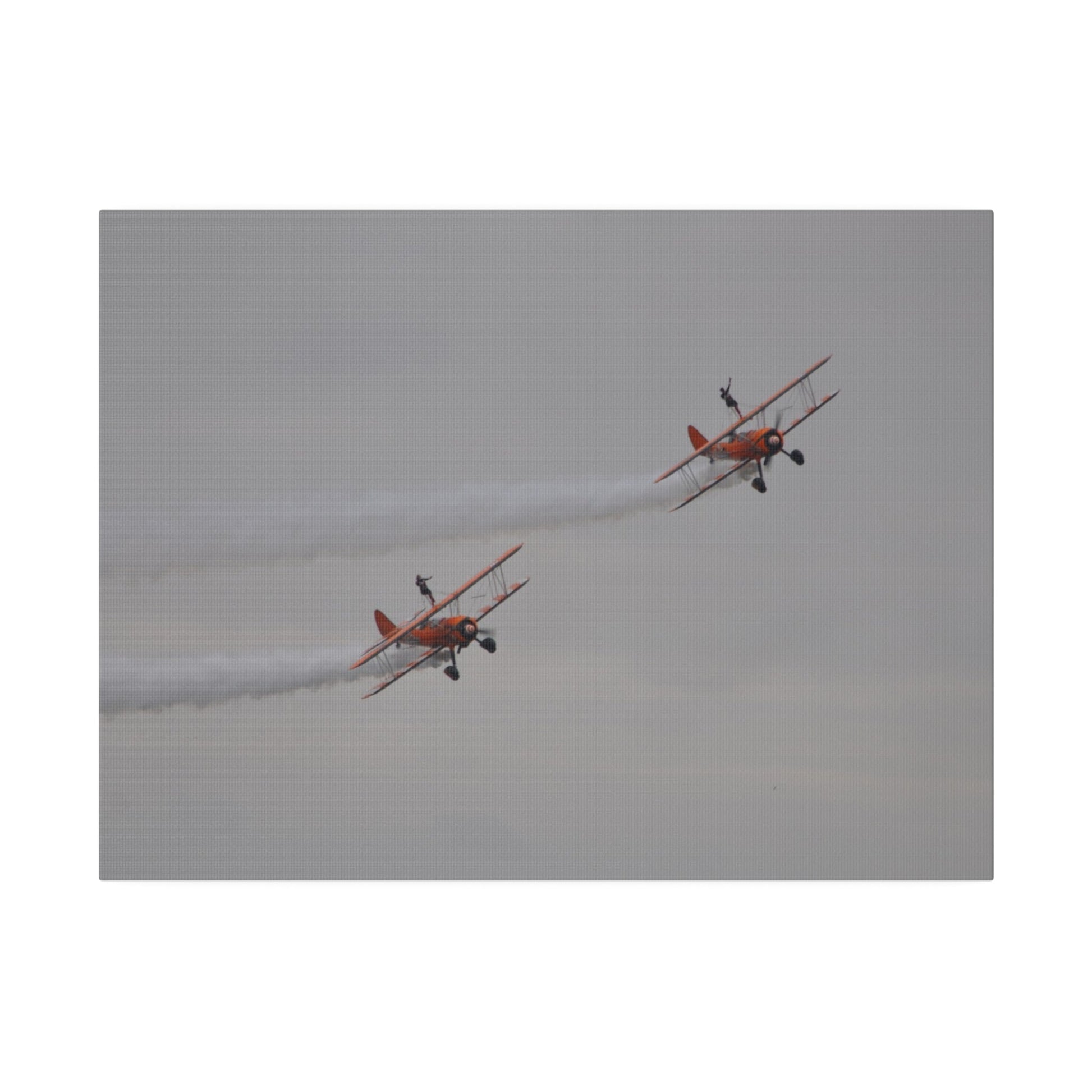 The Wing Walkers People And Their Left Arm In The Air Canvas - The Trio Synergize Group