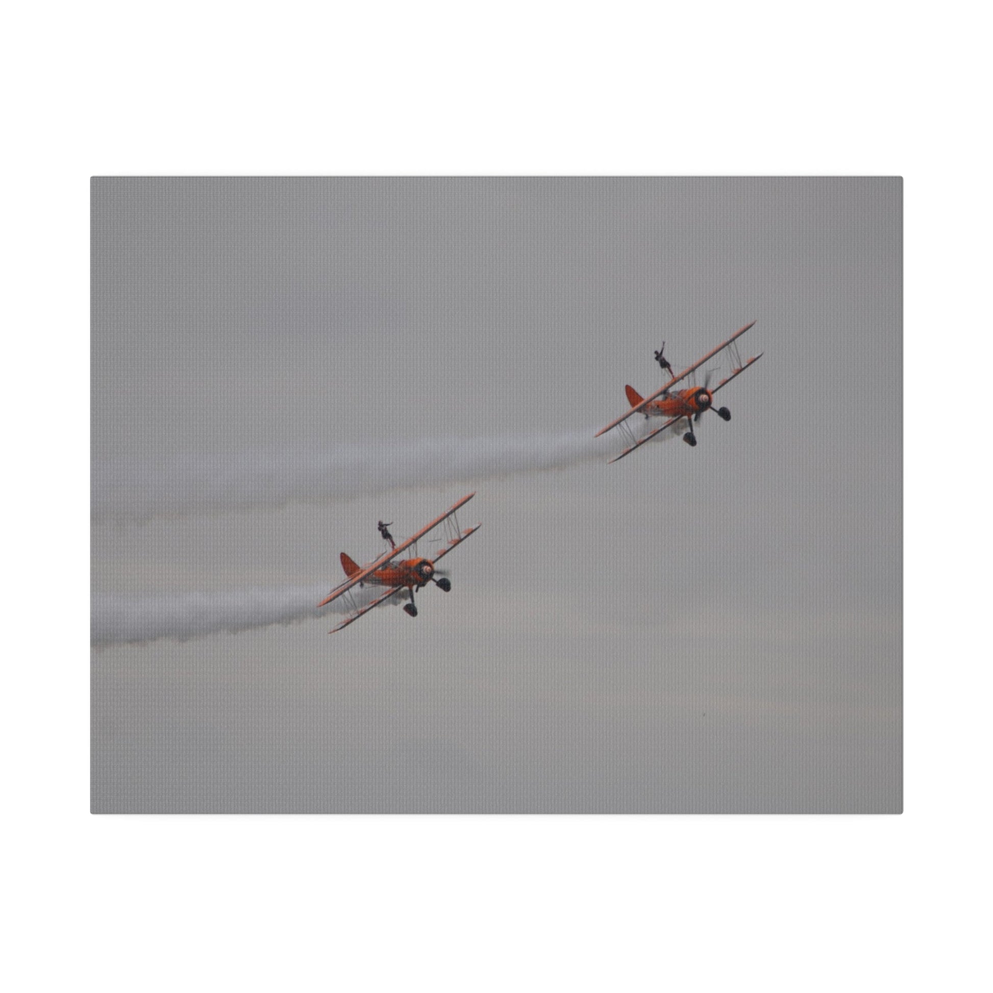 The Wing Walkers People And Their Left Arm In The Air Canvas - The Trio Synergize Group