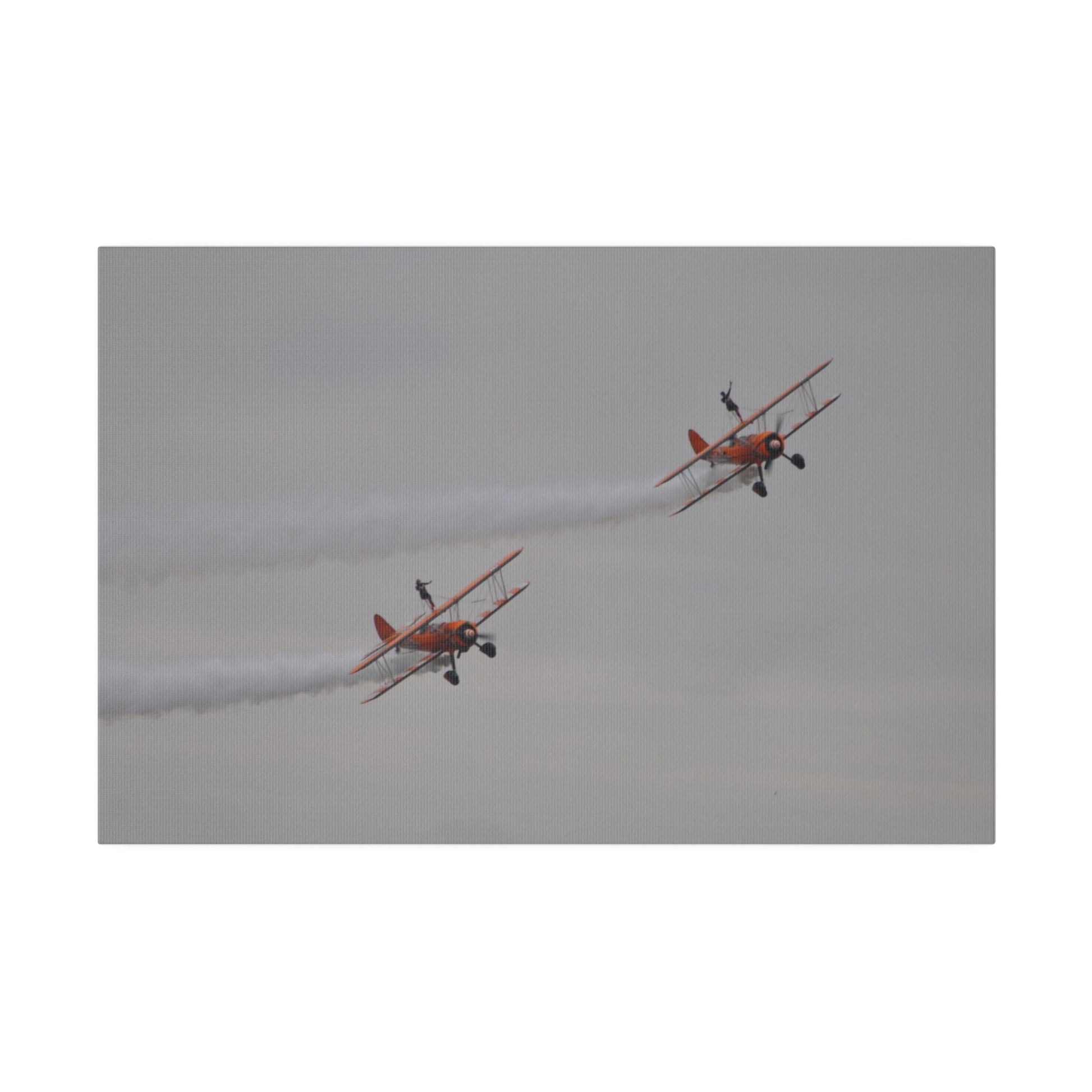The Wing Walkers People And Their Left Arm In The Air Canvas - The Trio Synergize Group