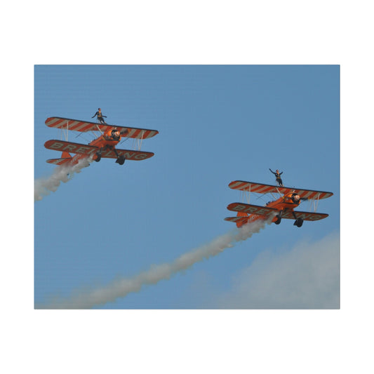 The Wing Walkers People With Their Arms Up Close Up Canvas - The Trio Synergize Group