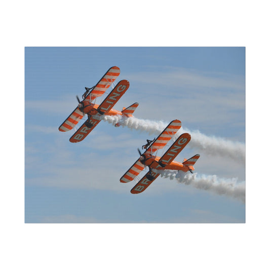 The Wing Walkers Flying People Sideways & Smoke Close Canvas - The Trio Synergize Group