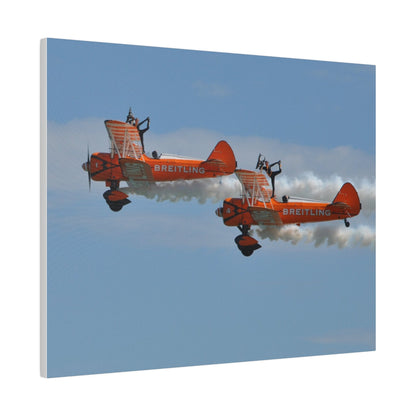 The Wing Walkers No Harness Standing & Hold Their Leg Canvas - The Trio Synergize Group