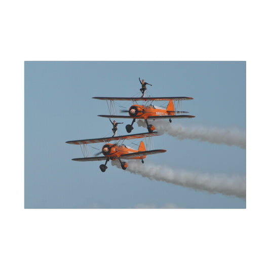 The Wing Walkers People Open arms & Planes Very Close Canvas - The Trio Synergize Group