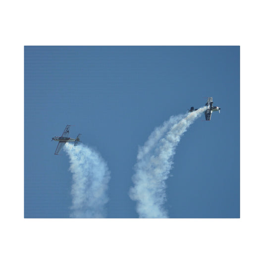 The Blades Flying Up And Looping Back Down With Smoke Canvas - The Trio Synergize Group