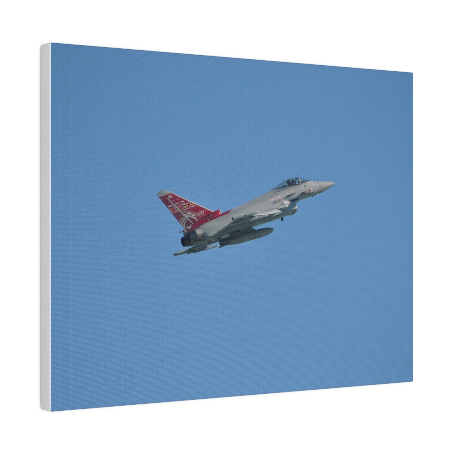 Typhoon Flying From The Left Slightly Ascending, Matte Canvas, Stretched, 0.75" - The Trio Synergize Group