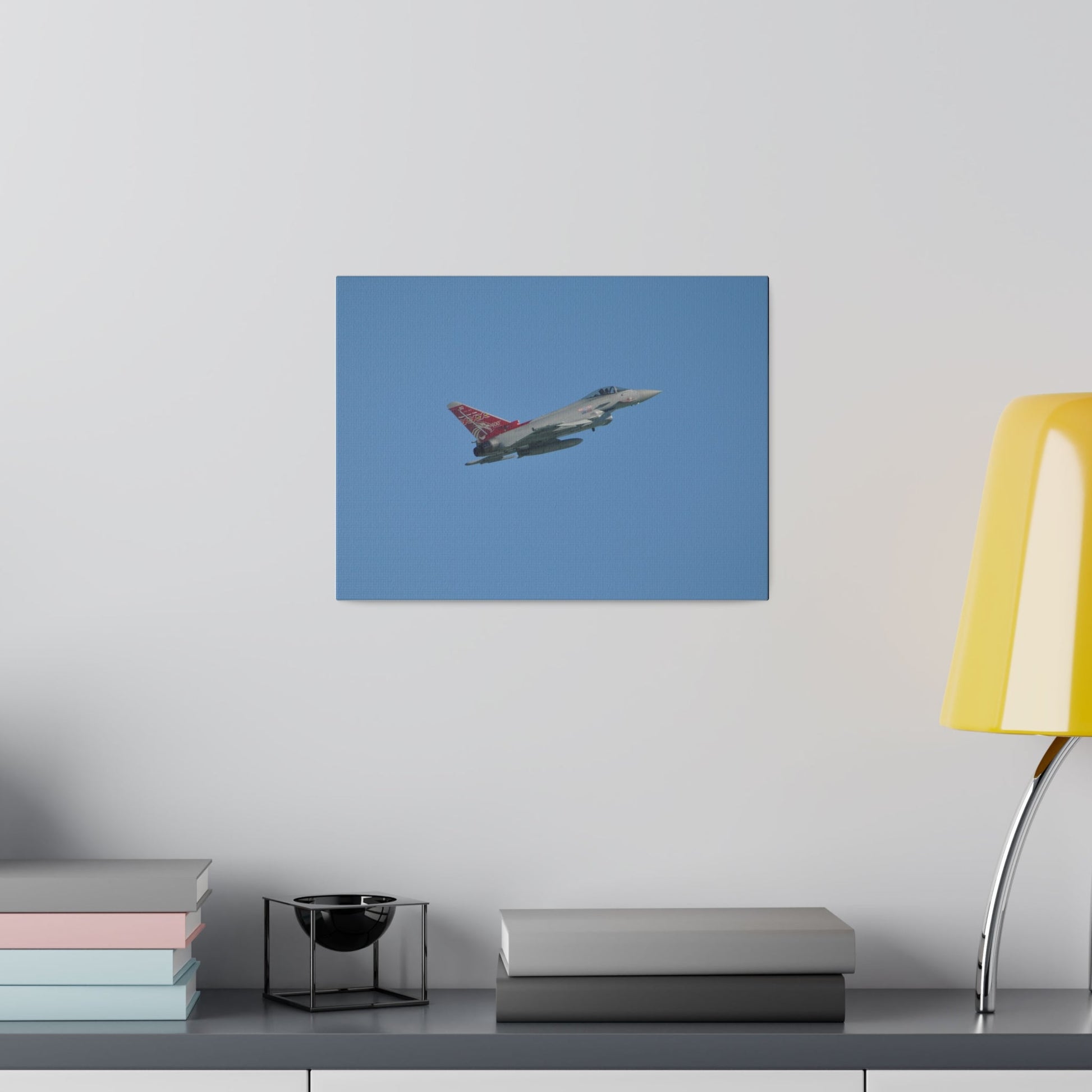 Typhoon Flying From The Left Slightly Ascending, Matte Canvas, Stretched, 0.75" - The Trio Synergize Group