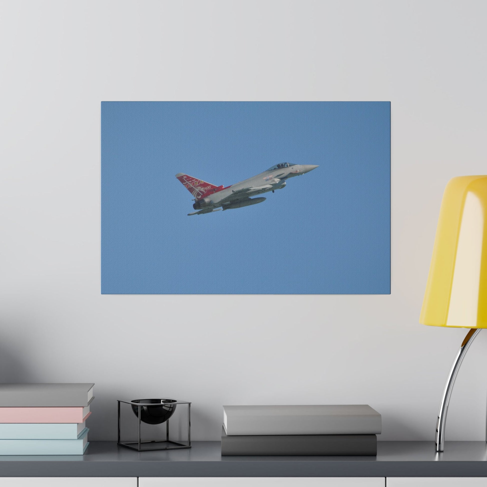 Typhoon Flying From The Left Slightly Ascending, Matte Canvas, Stretched, 0.75" - The Trio Synergize Group