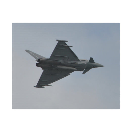 Typhoon Flying Slight Angle Undercarriage On Close Up Canvas - The Trio Synergize Group