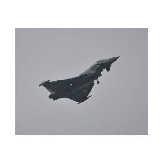 Typhoon Flying Right & Landing Gear Down Close Up Canvas - The Trio Synergize Group
