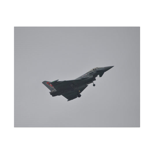 Typhoon Flying Showing Landing Gear Down, Close Up Canvas - The Trio Synergize Group