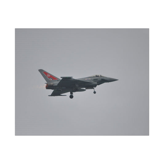 Typhoon Landing Gear Down & Afterburners On Close Up Canvas - The Trio Synergize Group