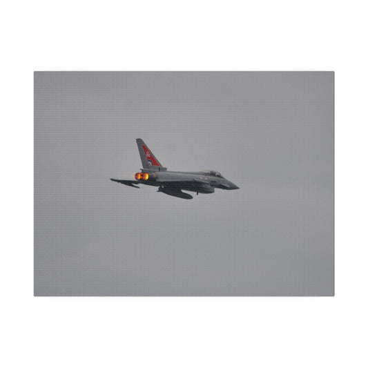 Typhoon - Afterburners On Close Up Rear Side View Canvas - The Trio Synergize Group