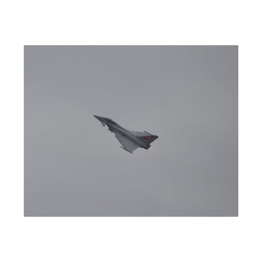 Typhoon Flying Left With Afterburners On Close Up Canvas - The Trio Synergize Group