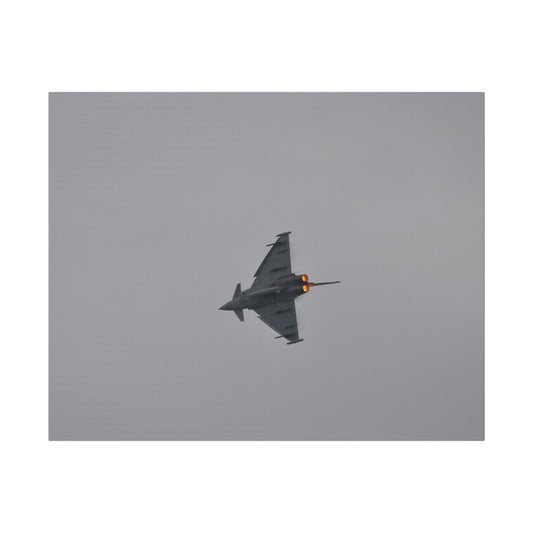 Typhoon Sideways Flying & Afterburners On Close Up Canvas - The Trio Synergize Group