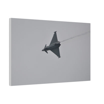 Typhoon Sideways With Top View With Smoke Descending Canvas - The Trio Synergize Group
