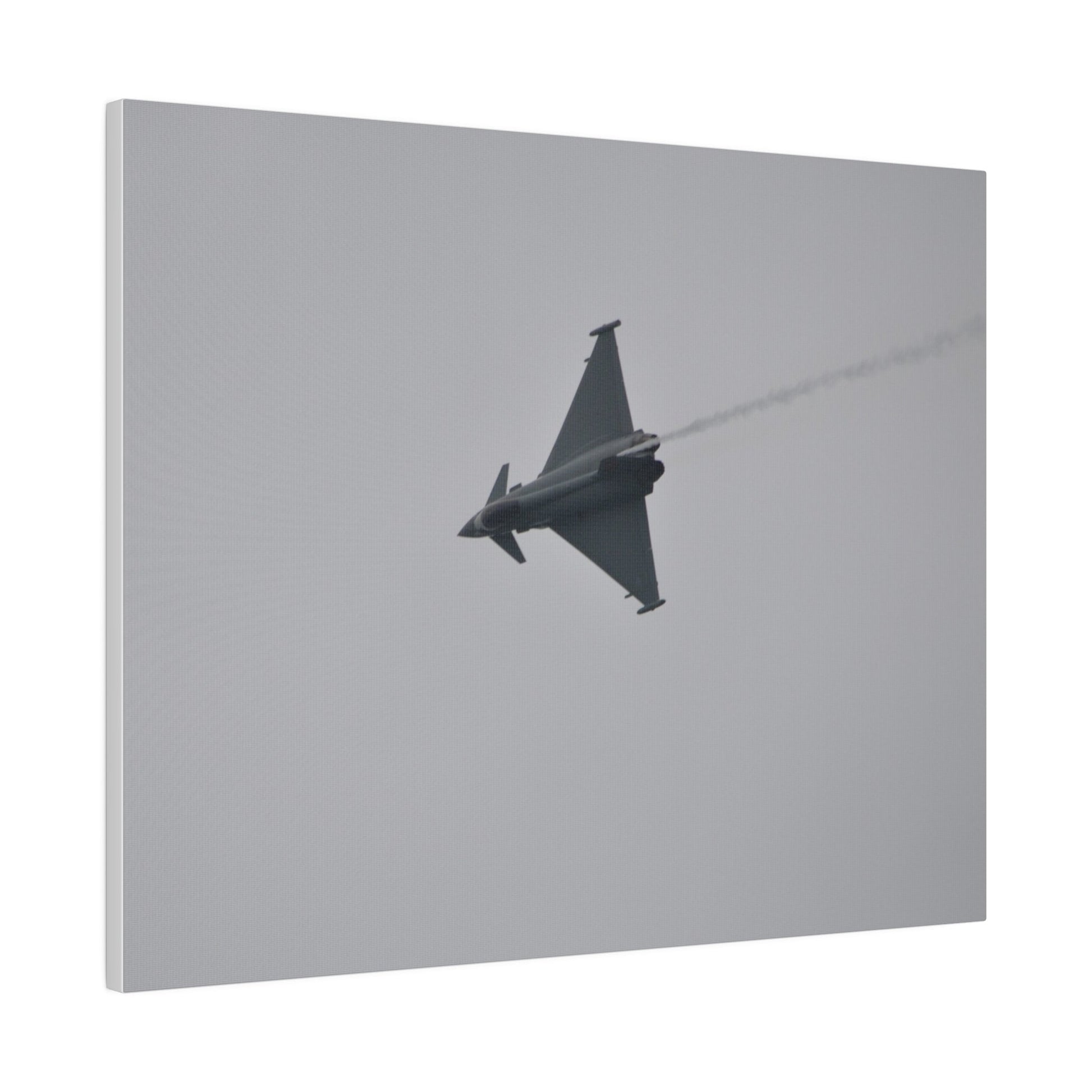 Typhoon Sideways With Top View With Smoke Descending Canvas - The Trio Synergize Group