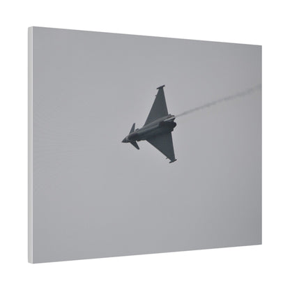 Typhoon Sideways With Top View With Smoke Descending Canvas - The Trio Synergize Group