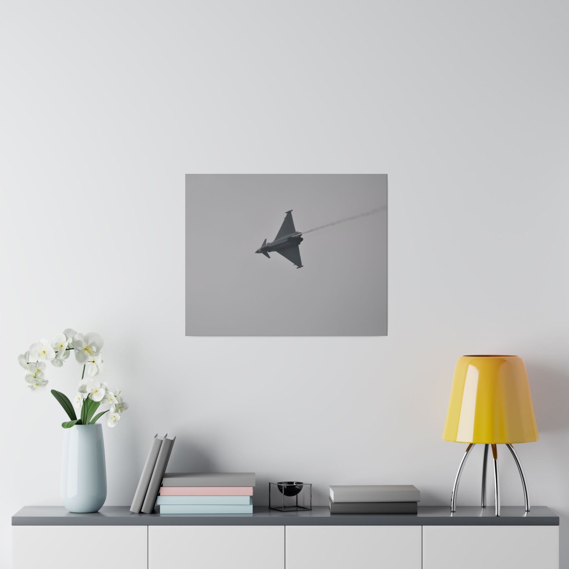 Typhoon Sideways With Top View With Smoke Descending Canvas - The Trio Synergize Group