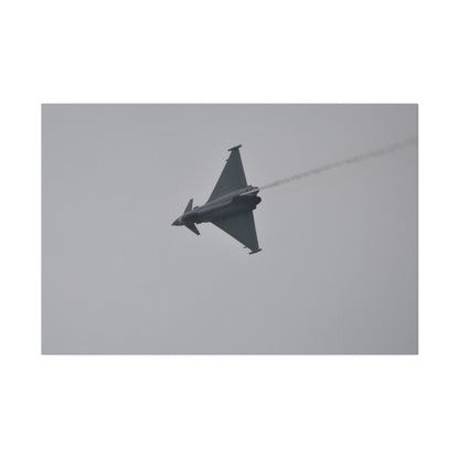 Typhoon Sideways With Top View With Smoke Descending Canvas - The Trio Synergize Group