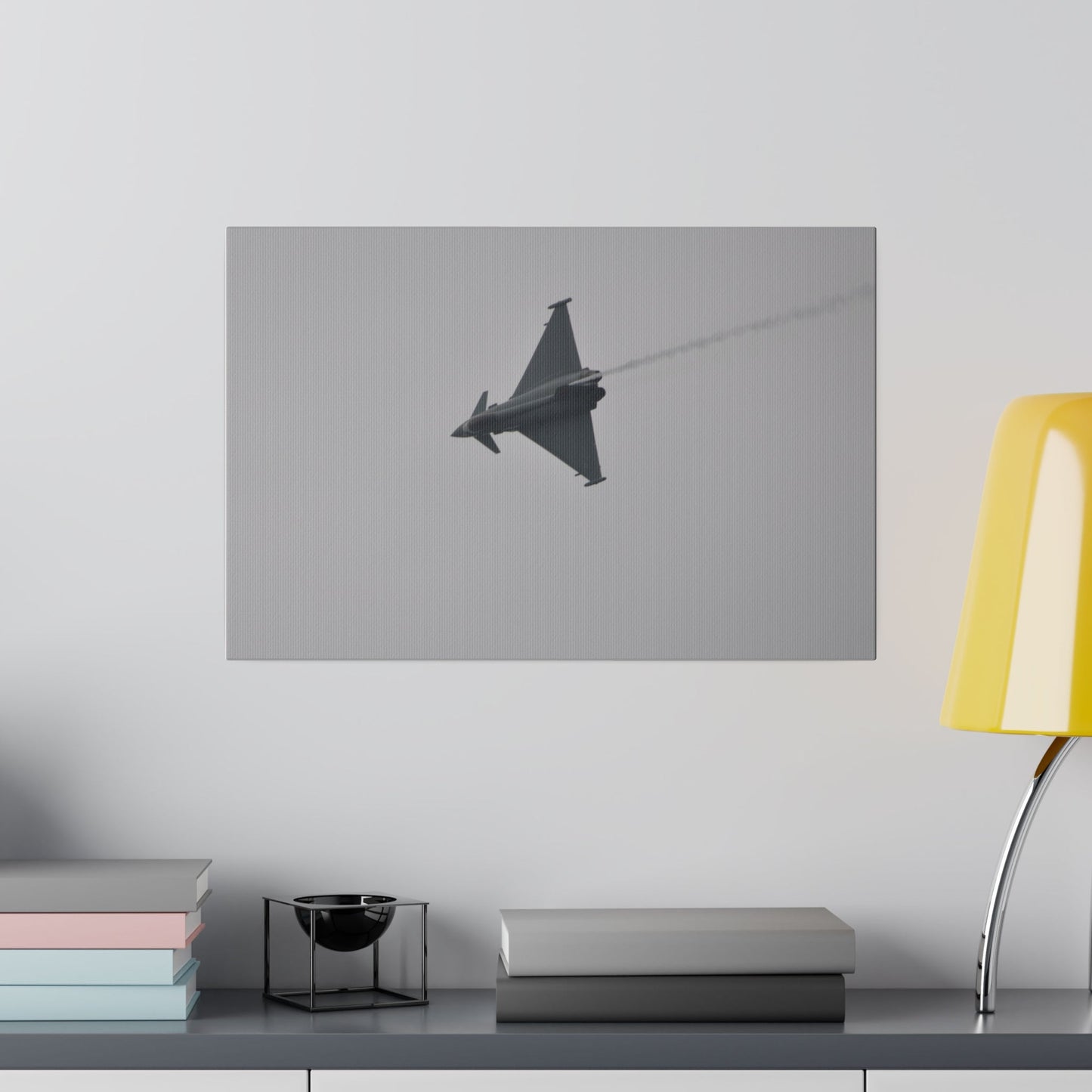 Typhoon Sideways With Top View With Smoke Descending Canvas - The Trio Synergize Group