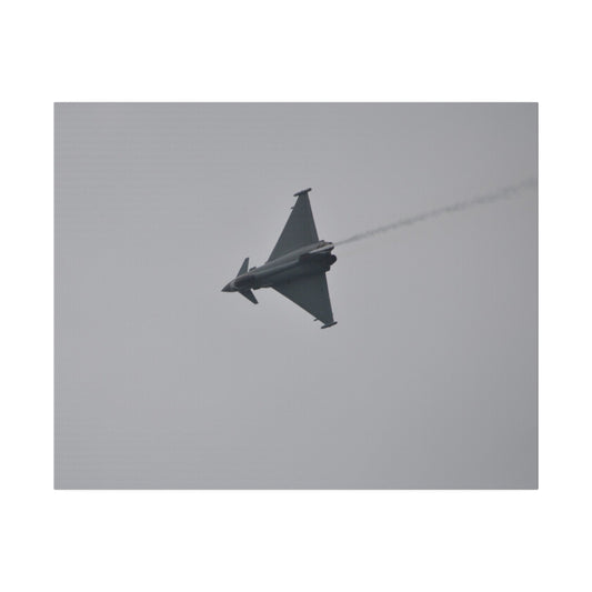 Typhoon Sideways With Top View With Smoke Descending Canvas - The Trio Synergize Group