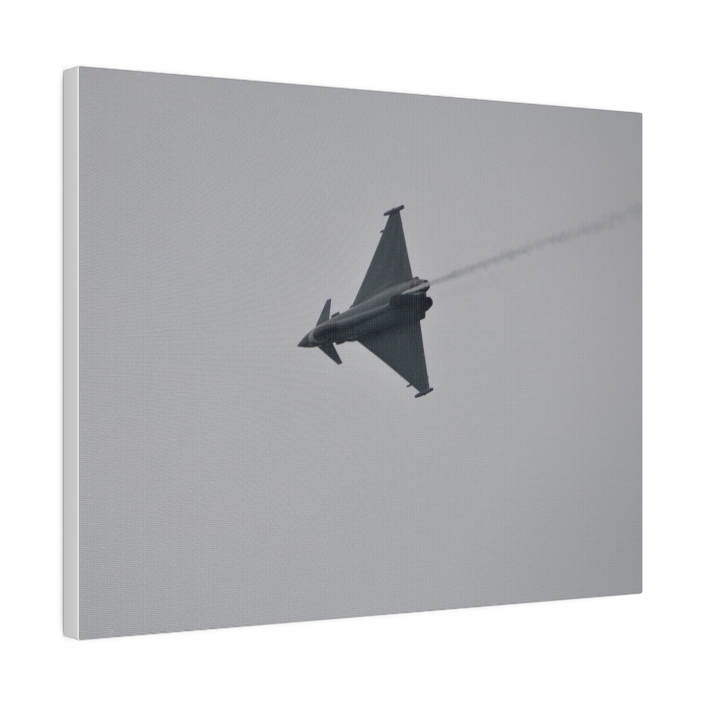 Typhoon Sideways With Top View With Smoke Descending Canvas - The Trio Synergize Group