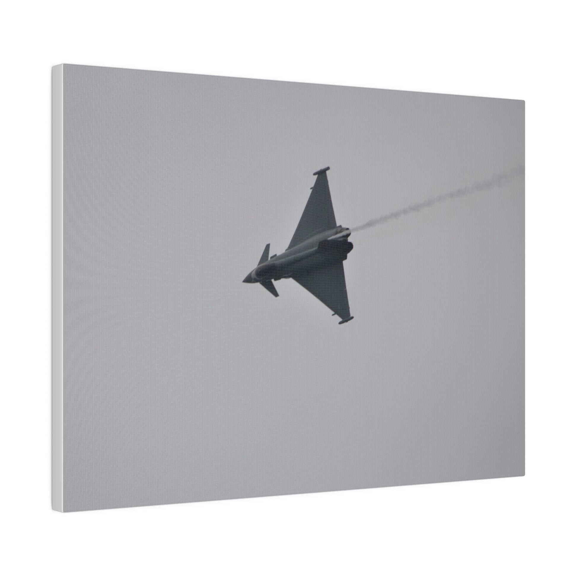 Typhoon Sideways With Top View With Smoke Descending Canvas - The Trio Synergize Group
