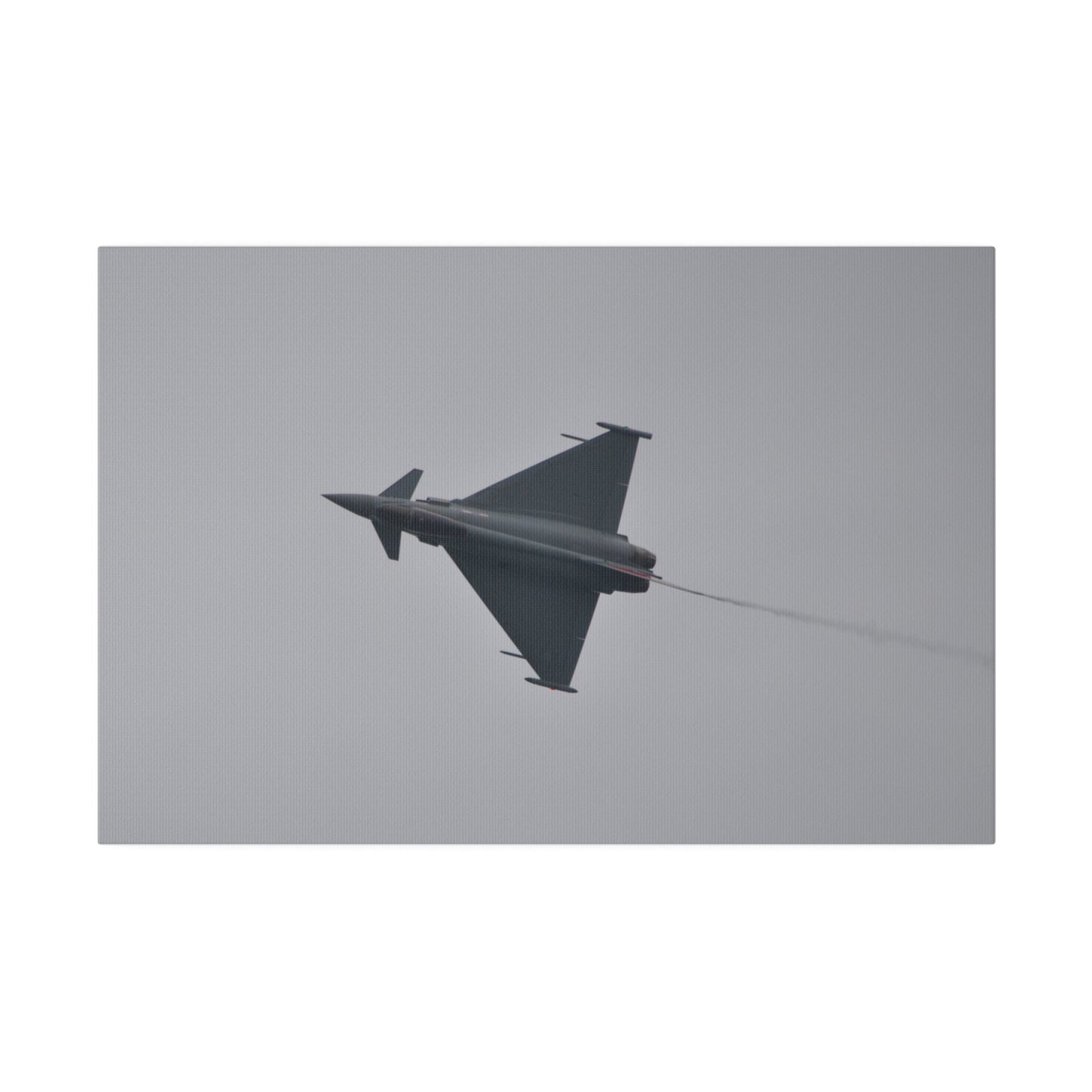 Typhoon Flying From The Right Sideways With Top View With Smoke, Matte Canvas, Stretched, 0.75" - The Trio Synergize Group
